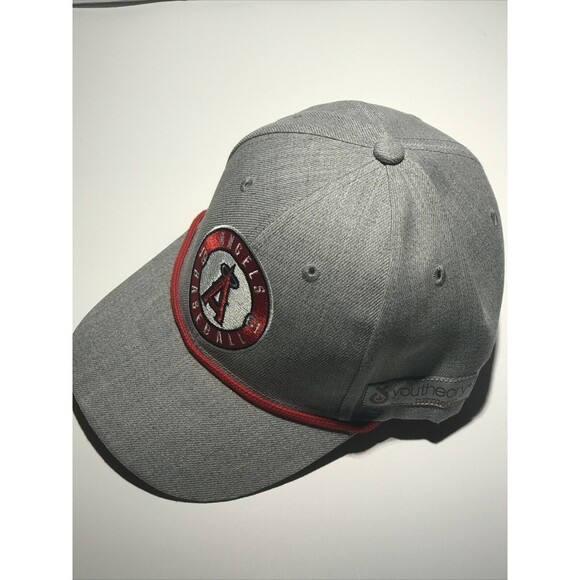 California Angels 1961 Baseball Snapback Hat Cap Gray Red Youtheory Turmeric LA - Picture 8 of 9